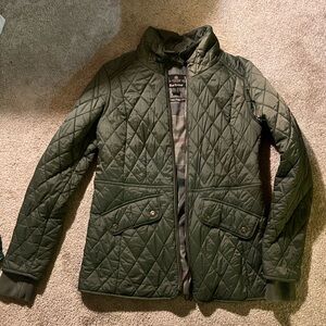 Barbour Women's Quilted Puffer Jacket - Olive Green